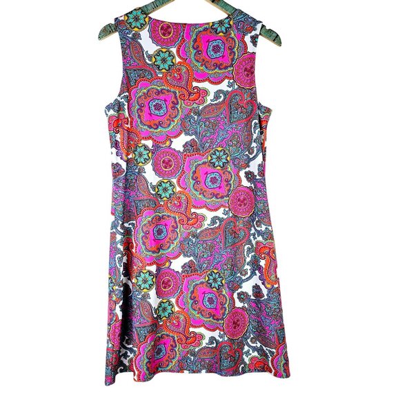 Jude Connally Beth Captiva Paisley Shift Dress, Made in the USA, NWOT, Sz L - Picture 3 of 10